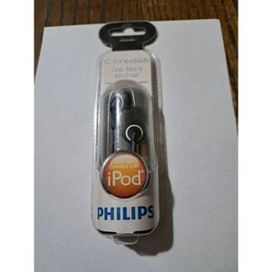 2010 New Old Stock Philips Black Color Match In Ear Earbuds Headphones